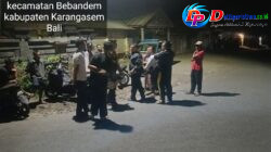 Jaga Kondusivitas Situasi Kamtibmas, Polsek Bebandem Gelar Operasi Yustisi, Sampaikan Pesan Kamtibmas kepada Warga