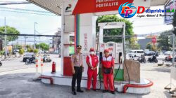Pastikan Stok BBM Aman dan Lancar, Kapolresta Denpasar Terjunkan Anggotanya Lapangan Memonitoring SPBU 
