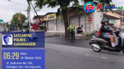 Utamakan Keselamatan Kalangan Pelajar, Personel Sat Lantas Polres Karangasem Laksanakan PH Pagi di Depan MAN Amlapura