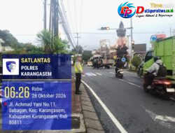 Pastikan Ketertiban dan Kelancaran Arus Lalulintas, Personil Sat Lantas Rutin Lakukan Gatur Pagi di Ktl 1 Simpang 4 Subagan 
