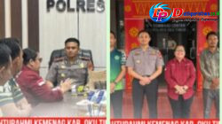 Kunjungan Kapolres OKU Timur, di Penyelenggara Binmas Kristen Kemenag OKU Timur