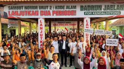 Dapatkan Nomor Urut 2, Pendukung Nilai sebagai ‘Kode Alam’ Badrun Jaelani Lanjutkan Dua Periode di Kendaldoyong