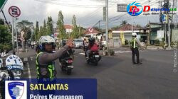 Pastikan Kelancaran Arus Lalu Lintas, Personil Sat Lantas Lakukan Gatur Lalin di Pos Ktl 2 Simpang tiga Kodim