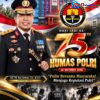 Keluarga Besar Polda Sumatera Selatan mengucapkan Selamat Hari Jadi ke-75 Humas Polri, 30 Oktober 2026.