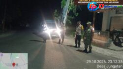 Jaga Situasi Kamtibmas Tetap Kondusif, Polsek Bebandem Gelar Blue Light Patrol hingga Dini Hari