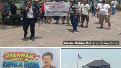 Puluhan Massa Aliansi Taman Melawan Geruduk Pendopo Pemalang, Tuntut Kepastian Pilkades Desa Taman