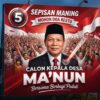 Rapor Emas Periode Pertama Picu Gelombang Dukungan, Ribuan Suara Warga Danasari Siap Menangkan Calon Petahana Ma’nun Melalui Filosofi Nomor Urut 5