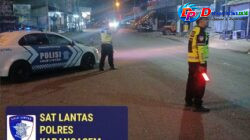 Melalui Giat Blue Light Patrol,  Satlantas Polres Karangasem Tegakkan Disiplin Lalu Lintas Demi Keselamatan Pengguna Jalan