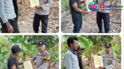Polsek BP Peliung polres Oku Timur Melaksanakan kegiatan Sosialisasi Terkait Karhutla Kepada Masyarakat