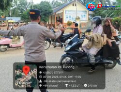 Strong Point Pagi Hari, Polsek Idi Tunong Pastikan Keselamatan Pelajar