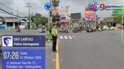 Pastikan Ketertiban dan Kelancaran Arus Lalulintas, Personil Lantas Laksanakan Gatur Pagi di Ktl 1 Subagan