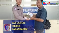 Berikan Layanan Prima kepada Masyarakat, Sat Lantas Polres Karangasem Komit Berikan Kemudahan Kepengengurusan BPKB