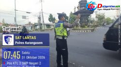 Cegah Lakalantas dan Pastikan Kelancaran Arus Lalu Lintas, Personil Lantas Melaksanakan Gatur Lalin di Pos Ktl 2 Simpang 3 Kodim