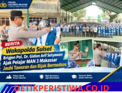 Wakapolda Sulsel Ajak Pelajar MAN 3 Makassar Jauhi Tawuran dan Bijak Bermedsos