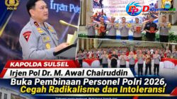 Kapolda Sulsel Buka Pembinaan Personel Polri 2026, Cegah Radikalisme dan Intoleransi