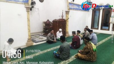 POLSEK MANGGAR GELAR SHUBUH KELILING, PERERAT SILATURAHMI DAN WUJUDKAN POLRI BERSAMA MASYARAKAT