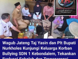 Wagub Jateng Gus Yasin Kunjungi Keluarga Korban Dugaan Perundungan di SDN 1 Kebondalem Pemalang